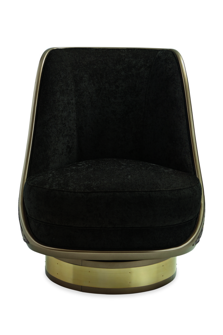 Expressing your unique perspective is easy with this sublime swivel chair. Bold in its every detail