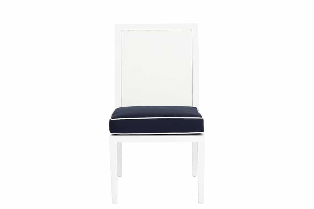 Regatta Dining Chair with cushion in Canvas Navy with Canvas White welt