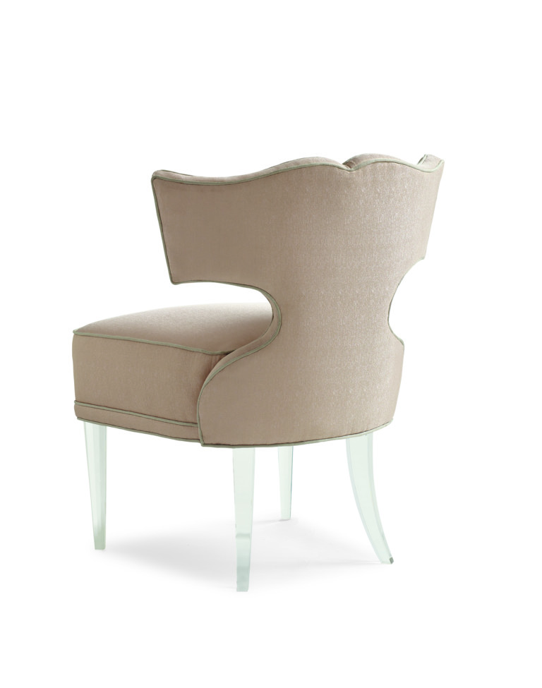 This petite accent chair