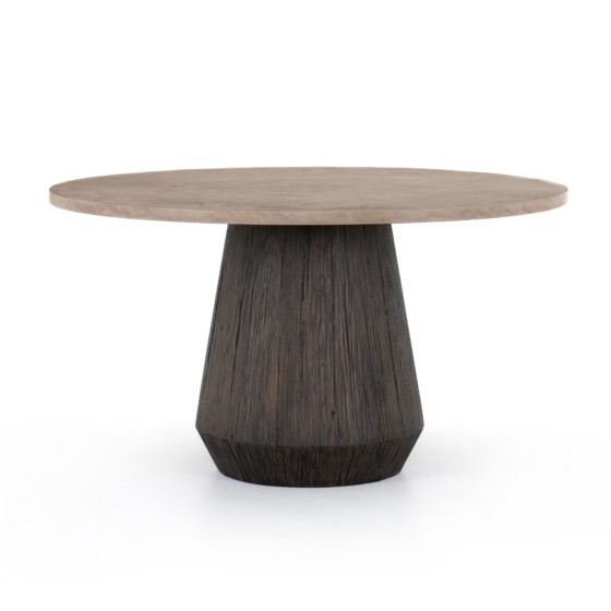 Darwin Round Dining Table-Taupe Cncrt
