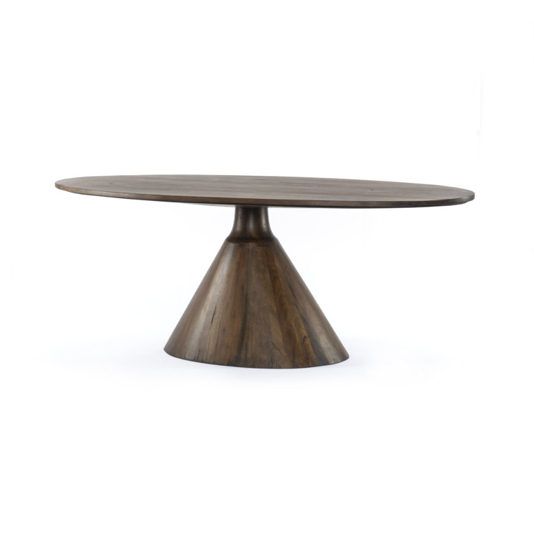 Bronx Oval Dining Table-Tanner Brown