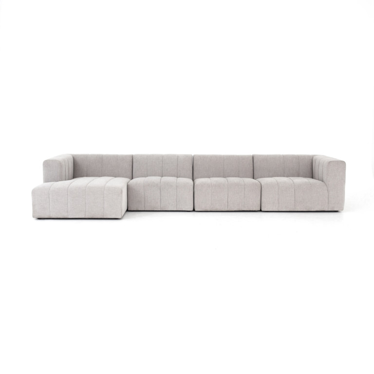 Langham Channeled 4-Pc Sectional-Laf Ch