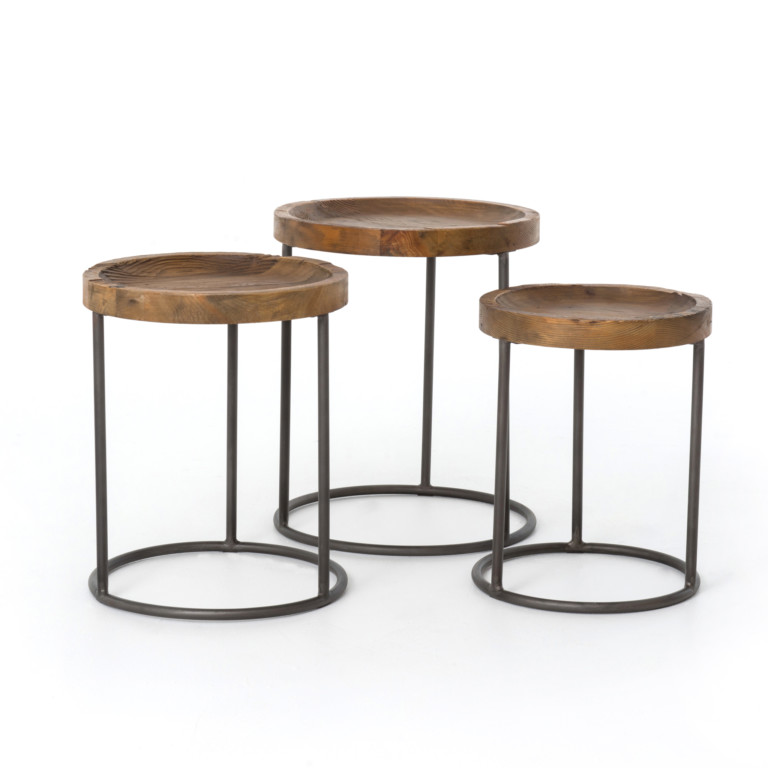 Tristan Nesting Tables-Bleached Pine