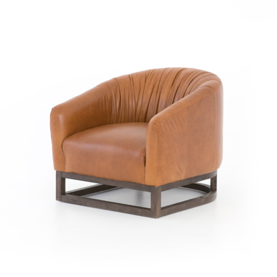 Kendall Leather Chair-Manhattan Sycamore