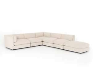 COSETTE 5 PIECE SECTIONAL W/ OTTOMAN