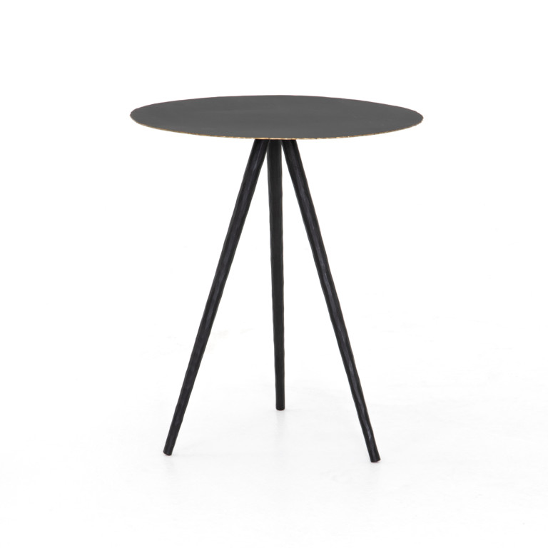 Trula End Table-Rubbed Black