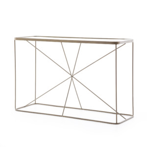 Lucas Console Table-Antique Brass