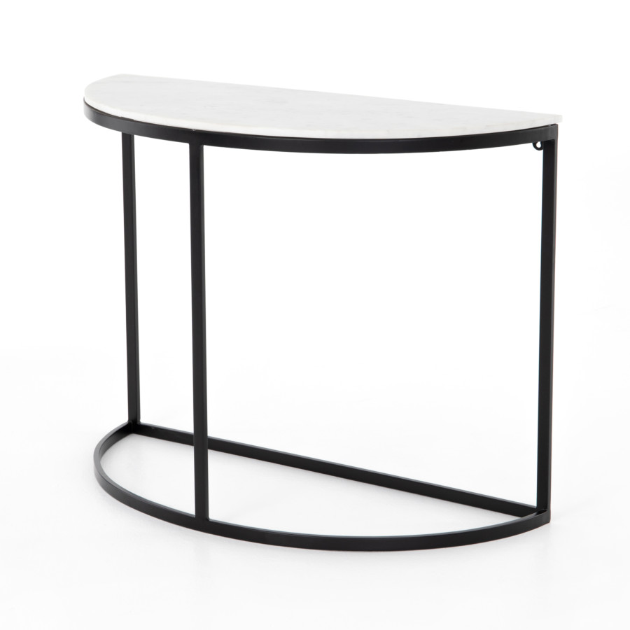 Mueller Demilune-Polished White Marble