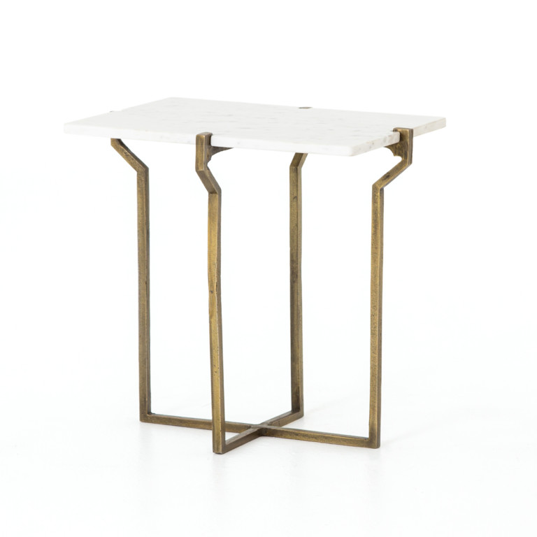 Rumi End Table- Marble