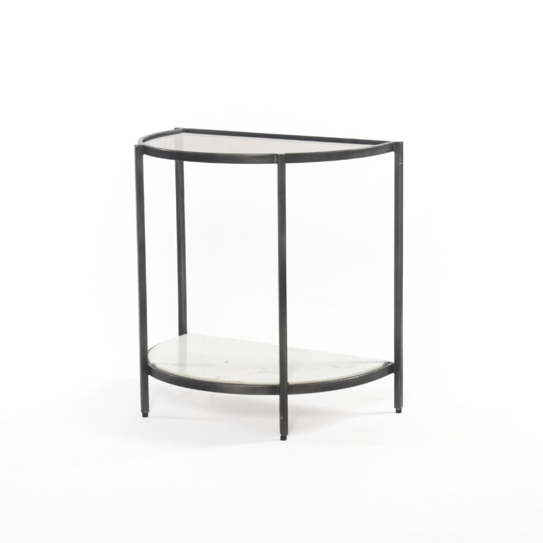 Grace End Table-Grey Smoked Glass
