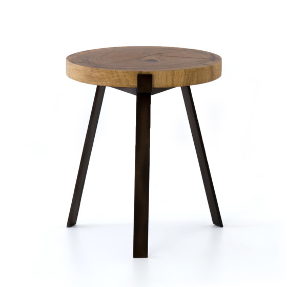 Exeter End Table-Blonde Guanacaste