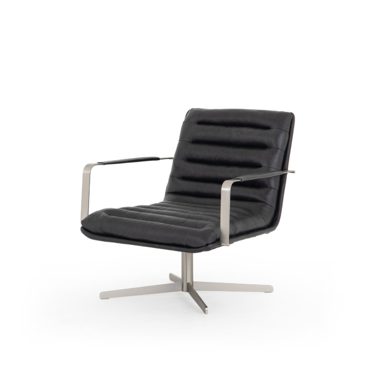 Brenton Swivel Chair-Sonoma Black