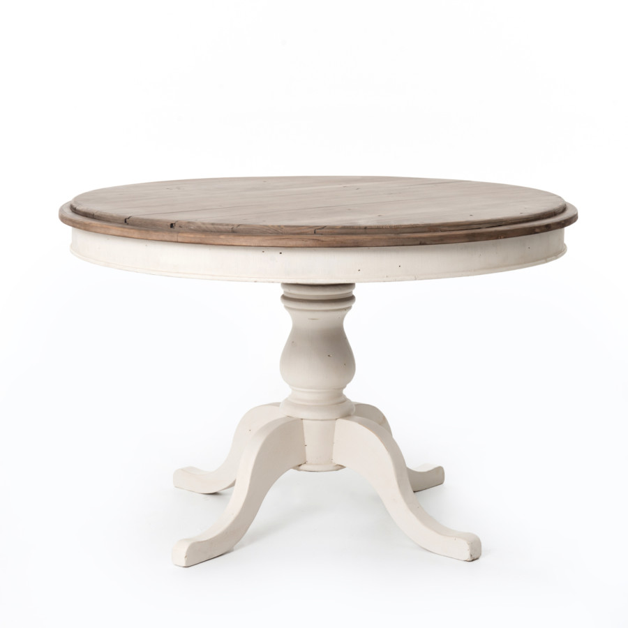 Cornwall Round Dining Table 47''-Suna/Wh