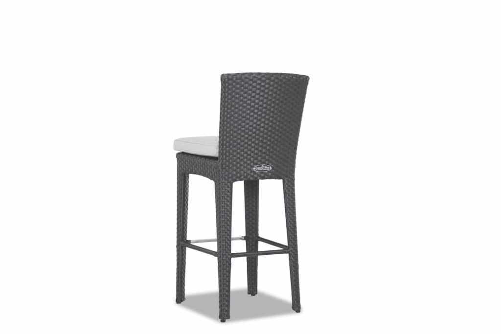 Solana Barstool with cushions in Cast Silver