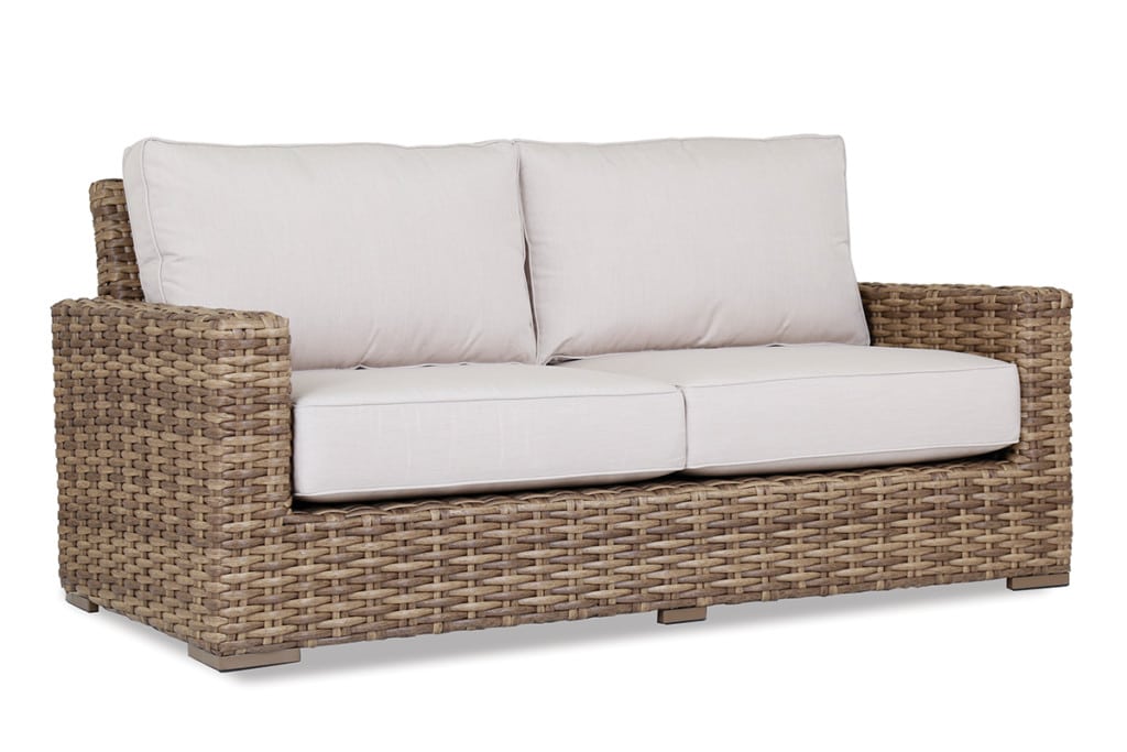 Havana Loveseat with cushions in Canvas Flax