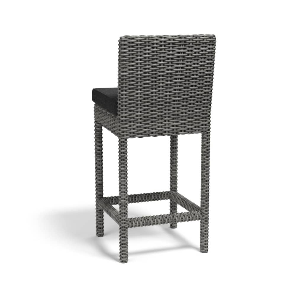 Emerald II Barstool with cushion in Spectrum Carbon