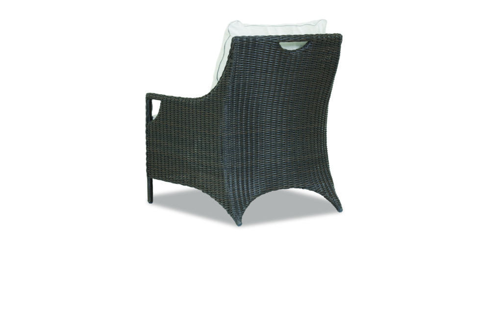 Lagos Club Chair with cushions in Cast Silver