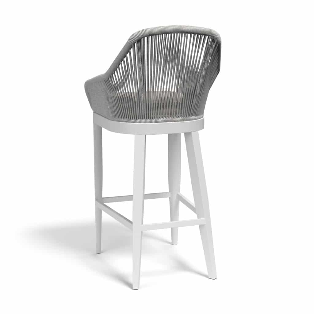 Miami Barstool with cushions in Echo Ash