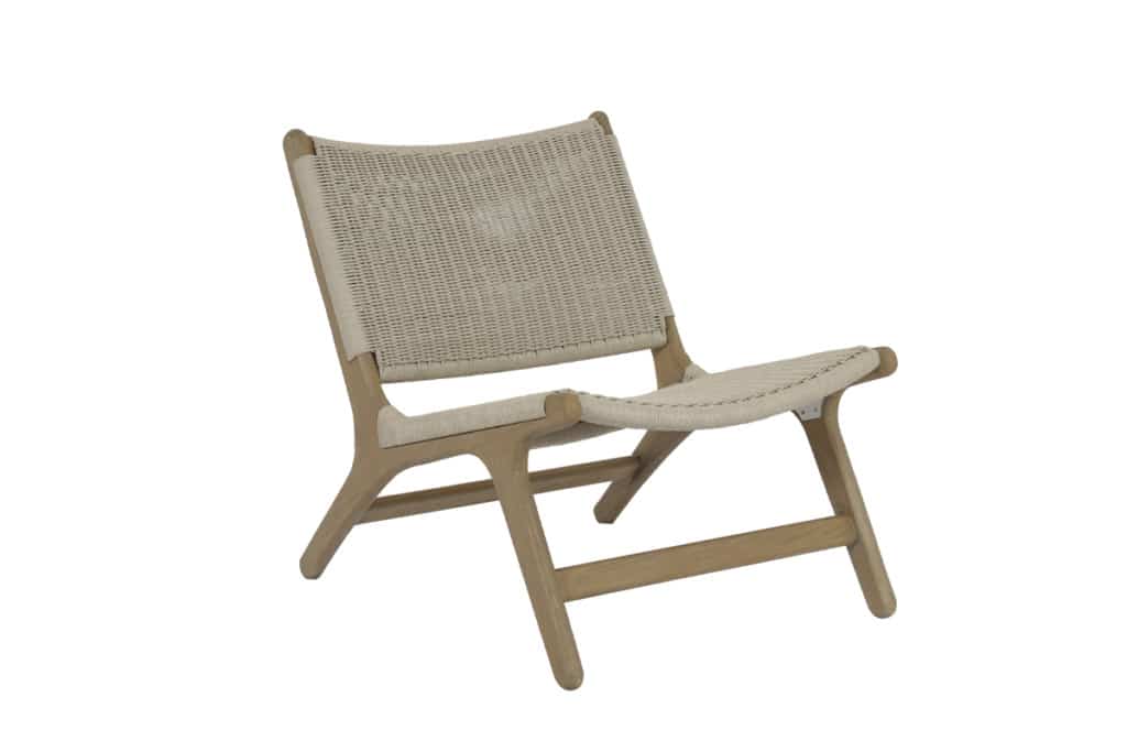 Coastal Teak Cushionless Accent Chair
